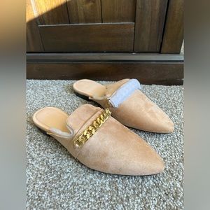 NWT Very Soft Suede Mules